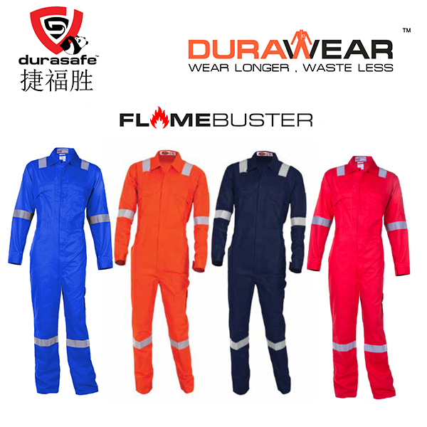 FLAMEBUSTER Antistatic Flame Retardant Cotton Zip Coverall