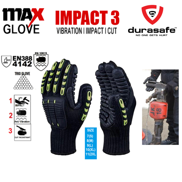 MAXGLOVE Trio 7050 Impact & Anti-Vibration Glove