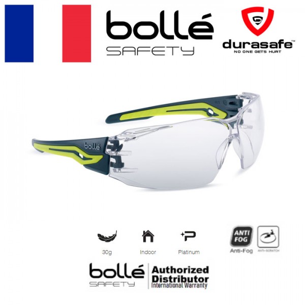 BOLLE SILEXPPSI SILEX+ Forest/Yellow Temples Platinum AS/AF Clear Len