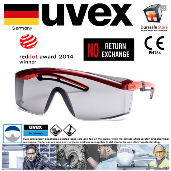 UVEX 9164246 Astrospec 2.0 Safety Spectacle Grey Len