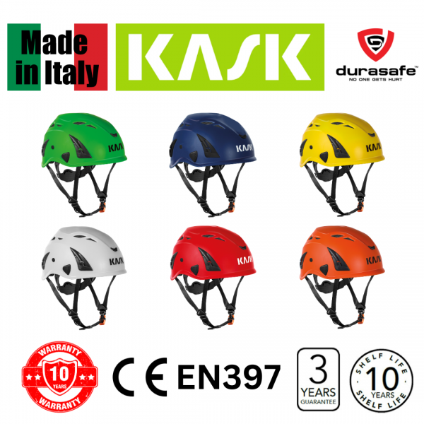 KASK Superplasma AQ SuperLight Safety Helmet White, Yellow, Orange, Red, Blue, Green