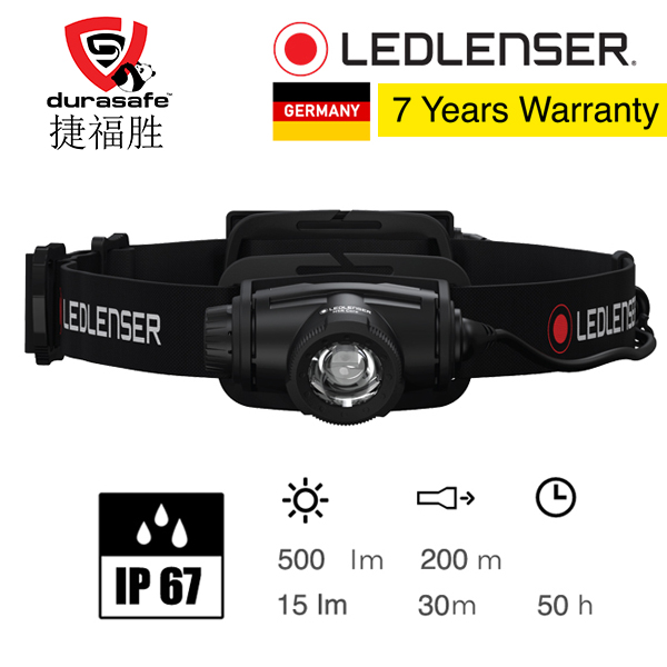 Ledlenser 502121 H5R Core Rechargeable LED Headlamp 500 Lumens