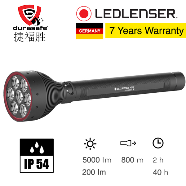Ledlenser 501967 X21R Rechargeable LED Flashlight 5000 Lumens