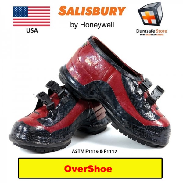 SALISBURY (USA) 51512 Two Buckle Dielectric Rubber Overshoe, ASTM F1116 & F1117