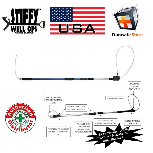STIFFY SSTDR Safety Snare Hand Saver Tool Dual Release Aluminum, USA