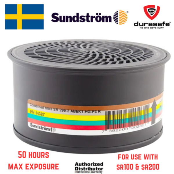 SUNDSTROM H02-6512 SR299-2 Combination ABEK1-Hg-P3 R Filter